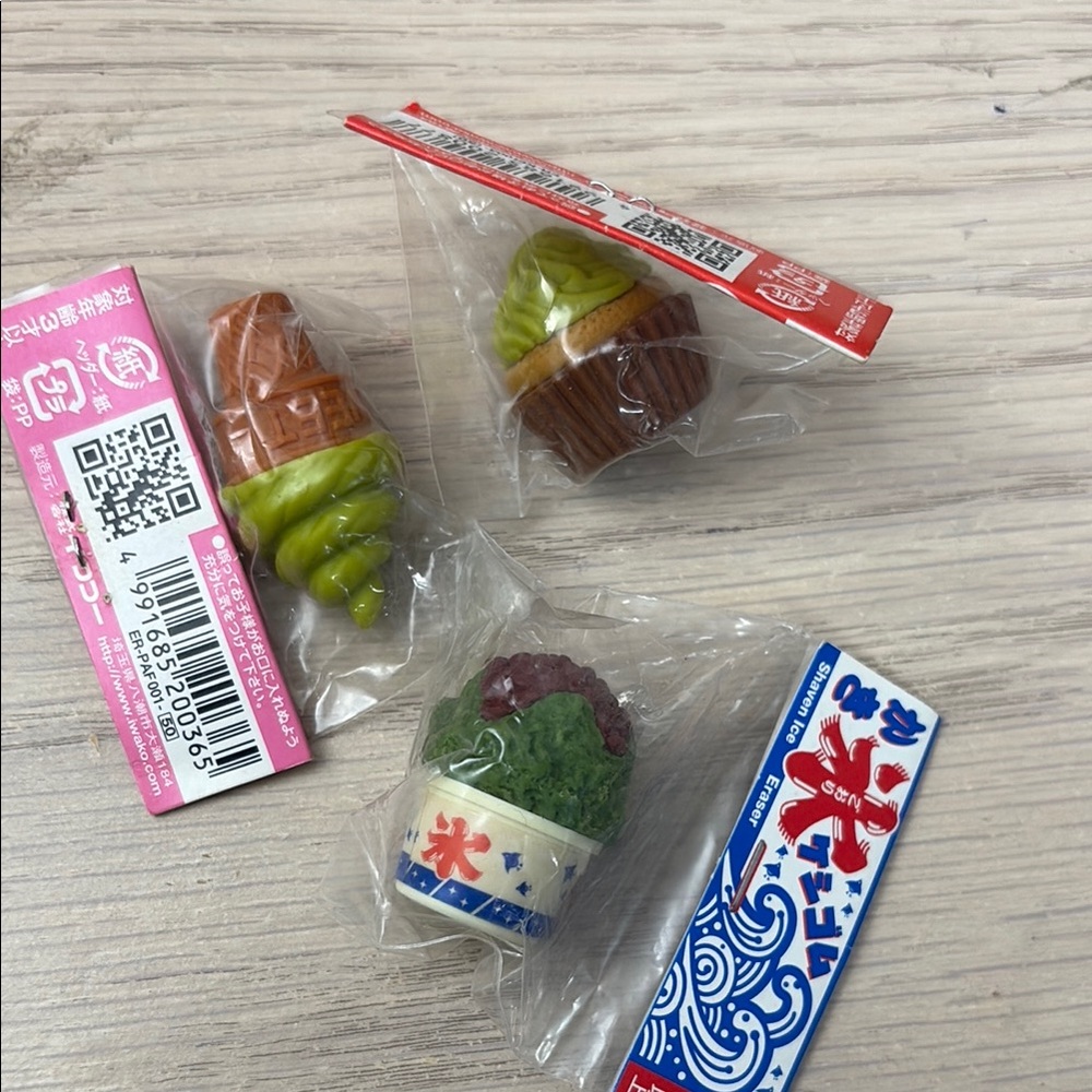 Japanese Eraser Set - Food Shapes